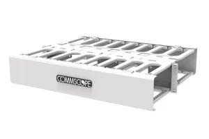 CommScope 760260430 | CableGuide 360 Horizontal Trough Kit, 2 RU, 19 in, Double Sided, White