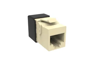 CommScope 760241207 | KJ-Series Modular Jack, RJ45, Cat6A Unshielded, Light Almond