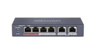 Hikvision DS-3E0106P-E/M 4 Port Fast Ethernet Unmanaged POE Switch