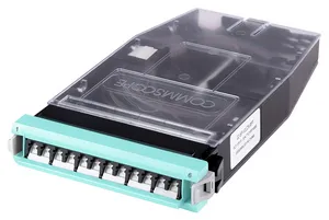 CommScope 760245400 | G2 Splice Cassette, 12LC with internal shutters, OM4, with ribbon pigtails