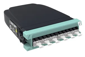 CommScope 760242967 | InstaPATCH 360 LazrSPEED Standard Module, 12 LC fibers (6 duplex ports), Aqua, iPatch Ready