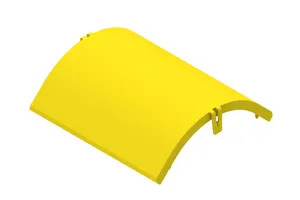 CommScope FGS-SD9E-F | FiberGuide Snap-on Cover for 90° Down Elbow, 4x12in, Yellow