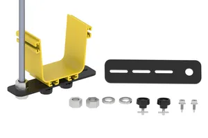 CommScope FGS-HNTR-5/8-S | FiberGuide New Threaded Rod Bracket Kit, Short (8in length), 5/8in for 2x6, 4x4, 4x6 Systems