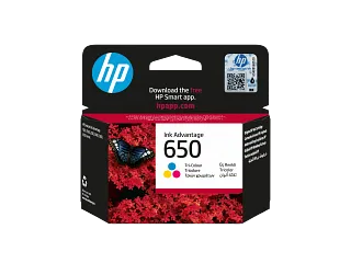 HP 650 Black Original Ink Advantage Cartridge (CZ101AK) — HP product image