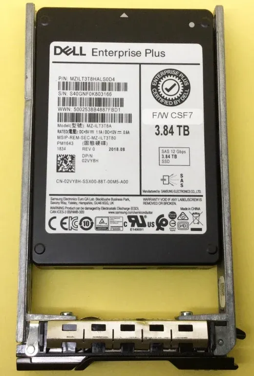Dell 2VY8H 3.84TB SAS SSD