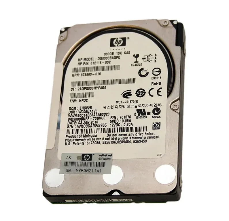 HP DG0300BAQPQ 300GB SAS Hard Drive