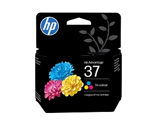 HP 37 Tri-color Original Ink Cartridge (7FP44AE) — HP product image