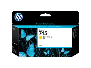 HP 745 130-ml DesignJet Yellow Ink Cartridge (F9J96A) — HP product image