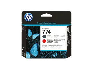HP 774 Matte Black/Chromatic Red DesignJet Printhead (P2V97A) — HP product image