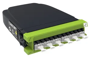 CommScope 760242969 | InstaPATCH 360 Multimode OM5 WideBand Module, 12 LC fibers (6 duplex ports), Lime Green, iPatch Ready