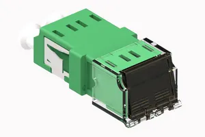 CommScope 760056036 | TeraSPEED LC-APC Duplex Low Profile Suttered Adapter, Green, Single Pack