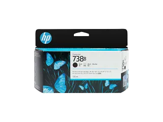 HP 738B 130-ml Black DesignJet Ink Cartridge (498P2A) — HP product image