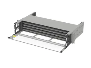 CommScope 760254908 | Propel 2RU fixed tray open fiber panel, accepts Propel components, providing up to 96 duplex LC ports, 96 MPO ports or 192 SN ports (384f)