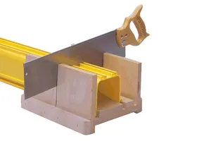 CommScope FGS-MKIT | FiberGuide Mitre Box with Saw, Used to Cut 2x2, 2x6, 4x4, and 4x6in Straight Sections to Size.