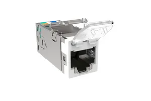 CommScope 1-2153364-3 | SL-Series Modular Jack, RJ45, Cat6 Shielded, with Dust Cover, ProWhite