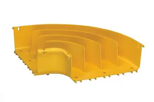 CommScope FGS-MH9E-F | FiberGuide 90° Horizontal Elbow, 4x12in, Yellow