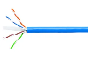 CommScope 760051458 | GigaSPEED XL 1071E ETL Verified Category 6 U/UTP Cable, non-plenum, blue jacket, 4 pair count, 1000 ft (305 m) length, WE TOTE box, ANATEL