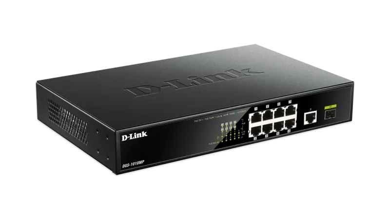 D-Link 8-port 10/100/1000Base-T Unmanaged PoE Switch with.. DGS-1010MP product image