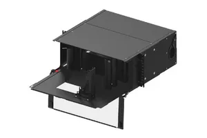 CommScope 760242725 | SD 4U Splicing fiber Panel, accepts up to 6, 288f FOST Splice Trays, providing up to 1728 fiber mass fusion splicing and 288 single fiber splicing