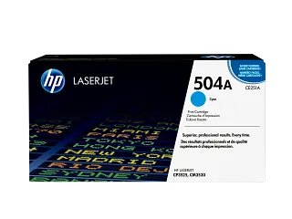HP 504A Cyan Original LaserJet Toner Cartridge (CE251A) — HP product image