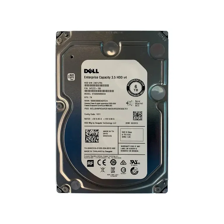 Dell NWCCG 6TB SAS Hard Drive