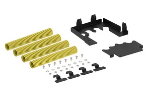 CommScope FGS-KT07-A4-5F | FiberGuide Quad 7/8in Flex Tube Attachment, 4x4in, 5ft Length, Yellow