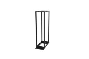 CommScope 760082560 | Equipment Rack, 4-Post, 36 in (914 mm) D x 7 ft (2134 mm) H - 19 in (482.6 mm) Alu (45U) 12-24 Tapped Rails, Black