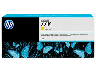 HP 771C 775-ml Yellow DesignJet Ink Cartridge (B6Y10A) — HP product image