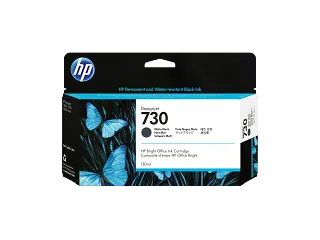 HP 730 130-ml Matte Black DesignJet Ink Cartridge (P2V65A) — HP product image