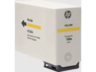HP 768B 500-ml Yellow DesignJet Ink Cartridge (4S5B8A) — HP product image
