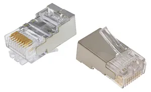 CommScope 6-569550-3 | Modular Plug Kit, category 5e, 8P/8C, shielded, 4.8 – 5.6 mm max cable jack OD, 8-position, 100/bag