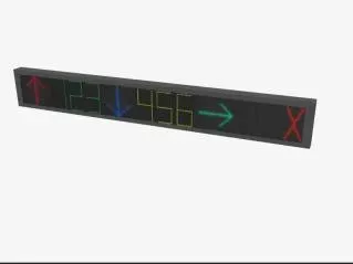 Hikvision DS-TVL121-9-5D Indoor,serven-color,Three Row,Led Screen