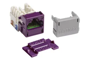 CommScope 760258933 | PowerSUM M-Series Modular Jack, RJ45, Cat5e Unshielded, Violet