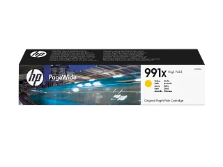 HP 991X High Yield Yellow Original PageWide Cartridge (M0J98AE) — HP product image
