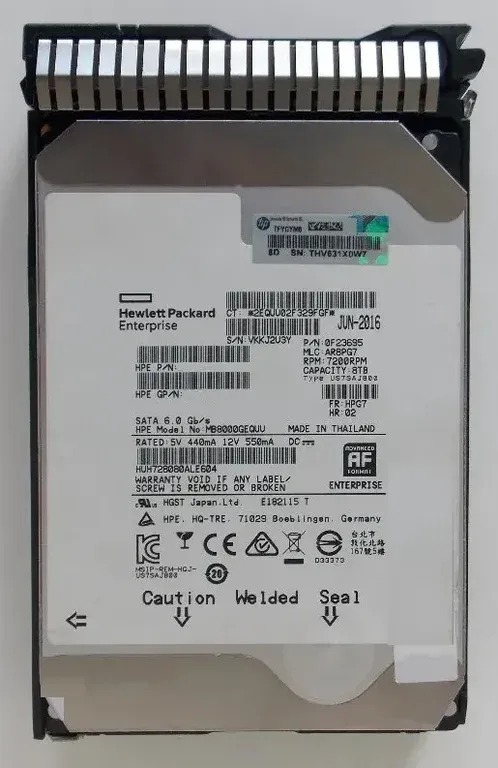 HPE 826553-001 8TB SATA Hard Drive
