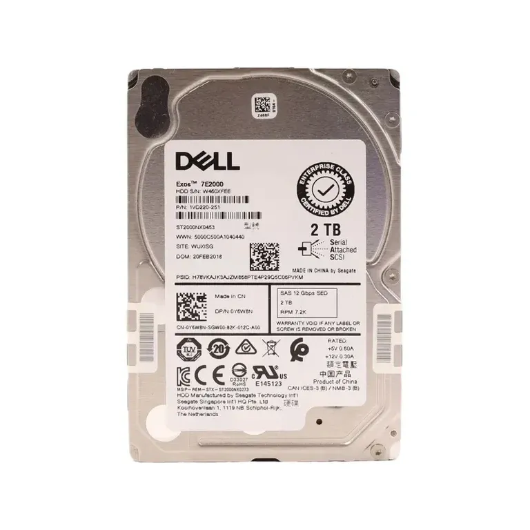 Dell Y6W8N 2TB SAS Hard Drive
