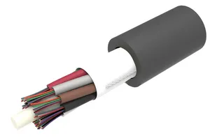 CommScope 760256152 | Fiber indoor/outdoor cable, LightScope ZWP Low Smoke Zero Halogen, 96 fiber Microsheath, OM5 , Gel-free, Meters jacket marking, Black jacket color, B2ca flame rating