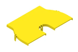 CommScope FGS-SDSA-F2B | FiberGuide Snap-on Cover for Straight Reducer, 4x12in to Dual 4x6in, Yellow