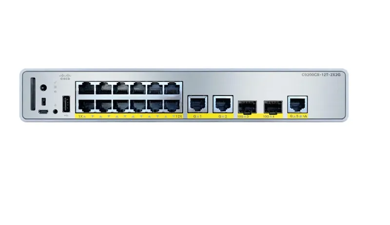 Cisco C9200CX-12T-2X2G-A 12-Port Layer 3 Switch