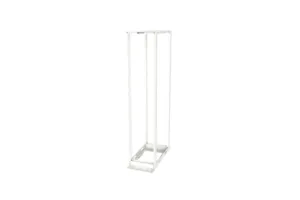 CommScope 760260738 | Equipment Rack, 4-Post, 36 in (914 mm) D x 8 ft (2438 mm) H - 19 in (482.6 mm) Alu (52U) 12-24 Tapped Rails, White