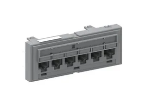 CommScope 760151183 | SYSTIMAX 360 GigaSPEED X10D Unshielded Distribution Module Cat6A, 6 port, Gray