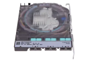 CommScope 760255071 | Propel Multimode Splice Cassette, 6 MPO12 pinned with internal shutters, OM4 ribbon fiber pigtail, Method B Enhanced ULL