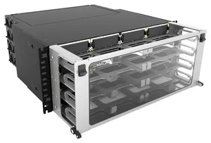 CommScope 760209965 | High Density 4U modular cassette sliding Panel, accepts (16) G2 modules or MPO panels, providing up to 192 duplex LC ports or up to 128 MPO ports