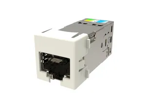 CommScope 760258301 | GigaSHIELD X10D M-Series Modular Jack, RJ45, Cat6A Shielded, White (24 ea/pkg)