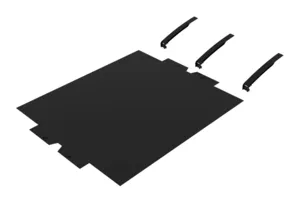 CommScope FGS-FD4E-H | FiberGuide Fabric Cover for 45° Down Elbow, 4x24 in, Black