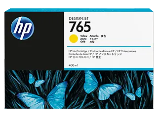 HP 765 400-ml Yellow Designjet Ink Cartridge (F9J50A) — HP product image