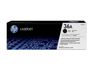 HP 36A Black Original LaserJet Toner Cartridge (CB436A) — HP product image