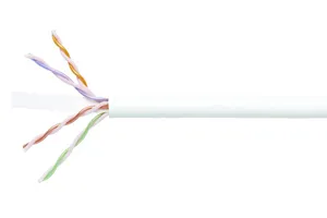 CommScope 700208101 | GigaSPEED XL 2071E ETL Verified Category 6 U/UTP Cable, plenum, white jacket, 4 pair count, 1000 ft (305 m) length, WE TOTE box