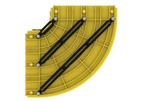 CommScope FGS-MH9E-F-VS | FiberGuide Variable Support Kit for 4x12in 90° Horizontal Elbow