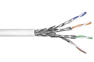 CommScope 1711005-1 | Copper Cable, category 7, 4 pair, duplex, S/FTP, LSFRZH, 23 AWG solid, 500 m, white